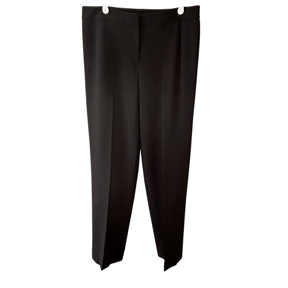 St. John women's brown full length high rise straight dress pants size 10